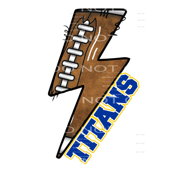 Titans Football # 55529 Sublimation transfers - Heat 