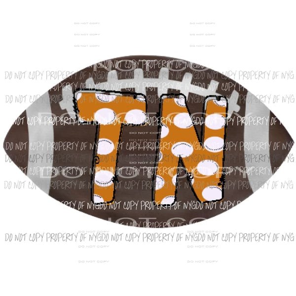 TN Football dots Tennessee Sublimation transfers Heat Transfer