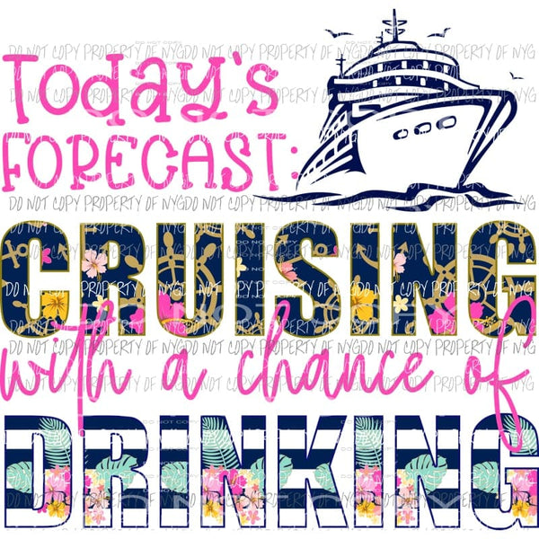 Todays Forecast Cruising ship Sublimation transfers Heat Transfer