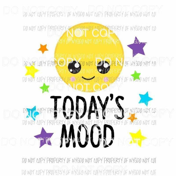 Todays Mood Emoji #1 Sublimation transfers Heat Transfer