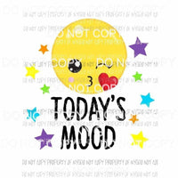 Todays Mood Emoji #3 Sublimation transfers Heat Transfer