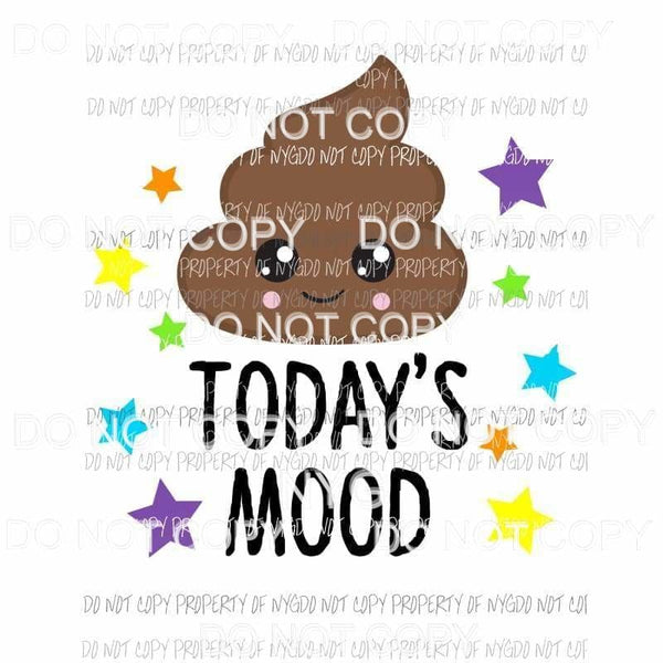 Todays Mood Emoji #4 Sublimation transfers Heat Transfer