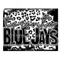 Toronto Blue Jays Baseball Black Leopard Sublimation 