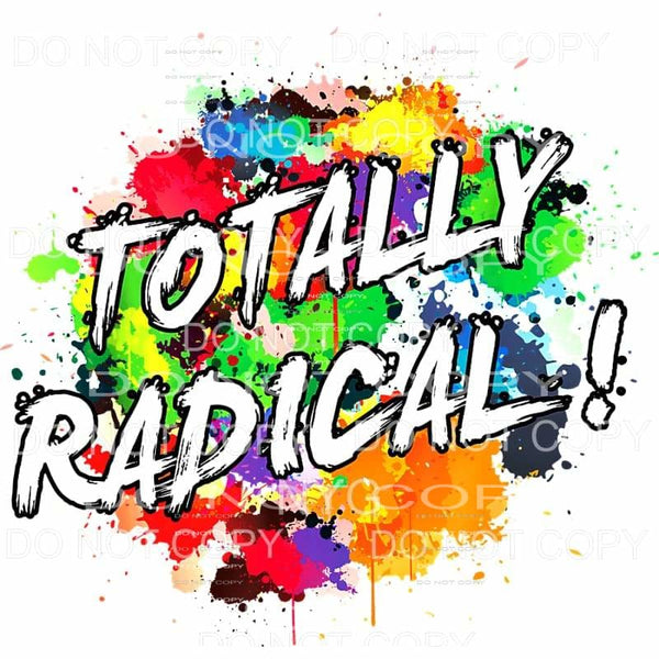 Totally Radical 1990’s Bright Color Paint Splatter Retro 