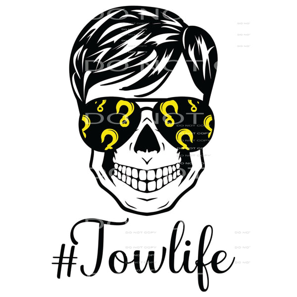tow life guy - boy skull Sublimation transfers - Heat 