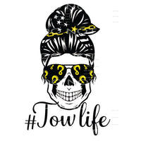 tow life messy bun Sublimation transfers - Heat Transfer