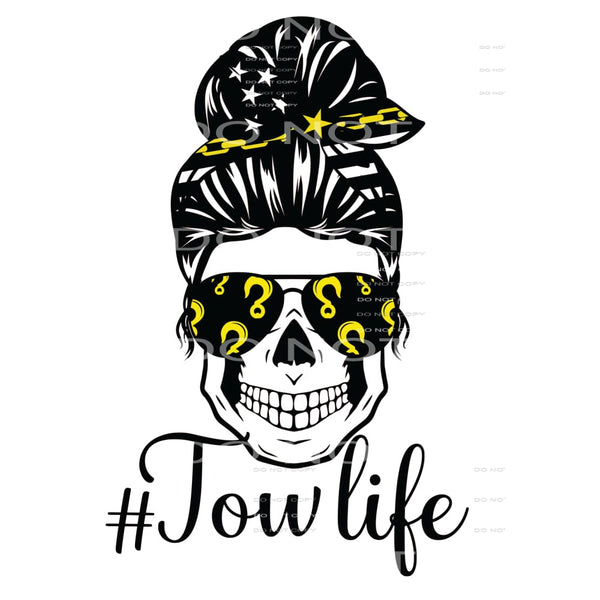 tow life messy bun Sublimation transfers - Heat Transfer