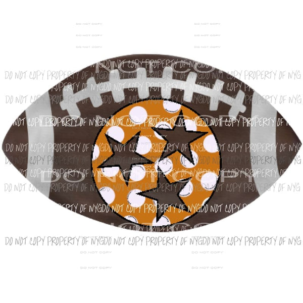 Tri - Star dots Tennessee football Sublimation transfers Heat Transfer