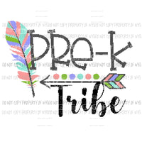 Tribe feathers arrow TEACHER GRADES Pre School - 6th Grade Sublimation transfers Heat Transfer