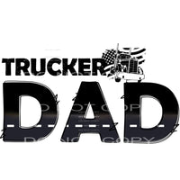 trucker dad #6858 Sublimation transfers - Heat Transfer