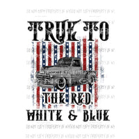 True to the red white and blue Sublimation transfers Heat Transfer