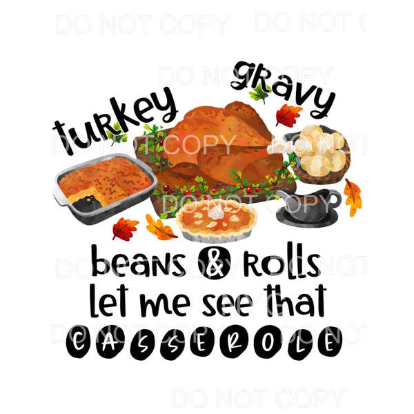 Turkey Gravy Beans & Rolls Let Me See That Casserole 