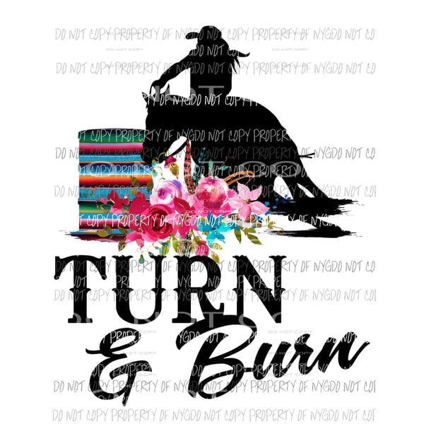 Turn and burn rodeo Sublimation transfers Heat Transfer