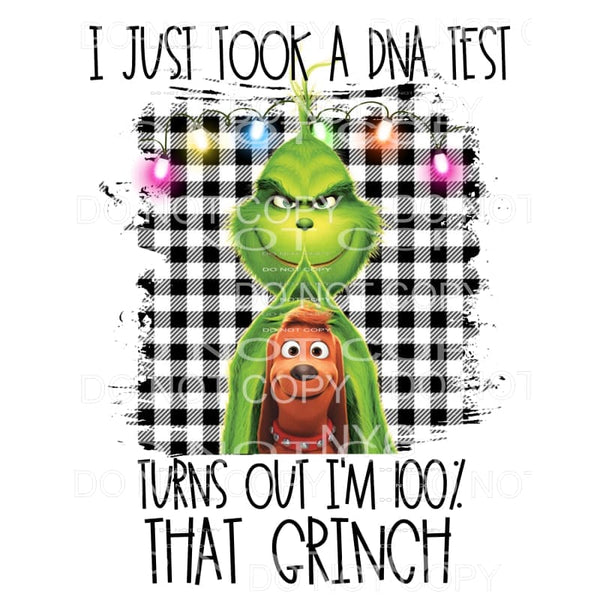 Turns Out I’m 100% That Grinch Buffalo Plaid Lights 