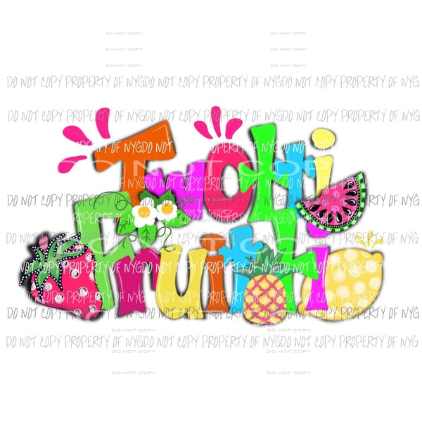 Twooti Fruitti lemon strawberry pineapple watermelon Sublimation transfers Heat Transfer