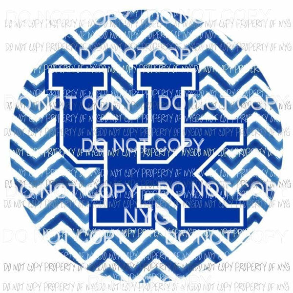UK Kentucky Wildcats chevron circle Sublimation transfers Heat Transfer