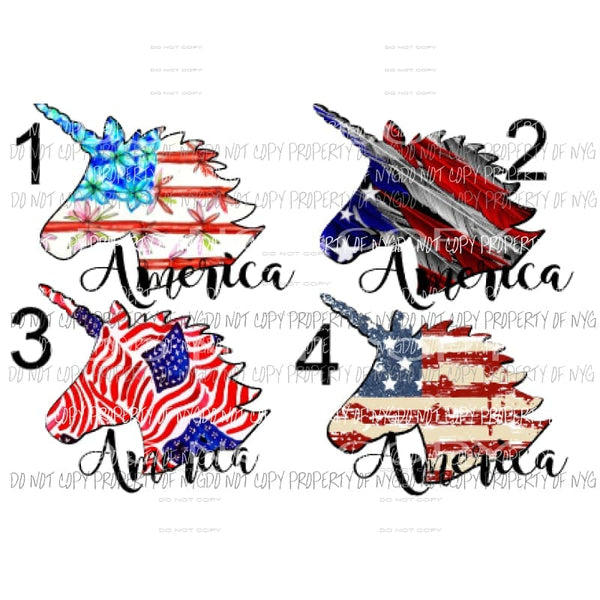 Unicorn america Sublimation transfers Heat Transfer