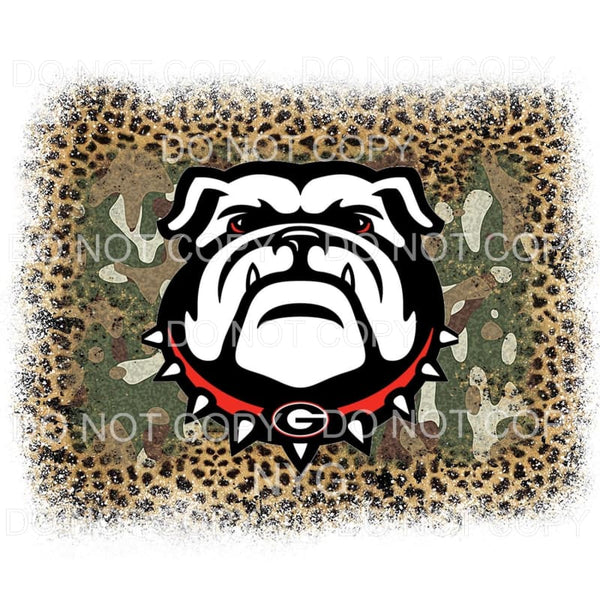 University Of Georgia Bulldogs Football Leopard Camo #1909 