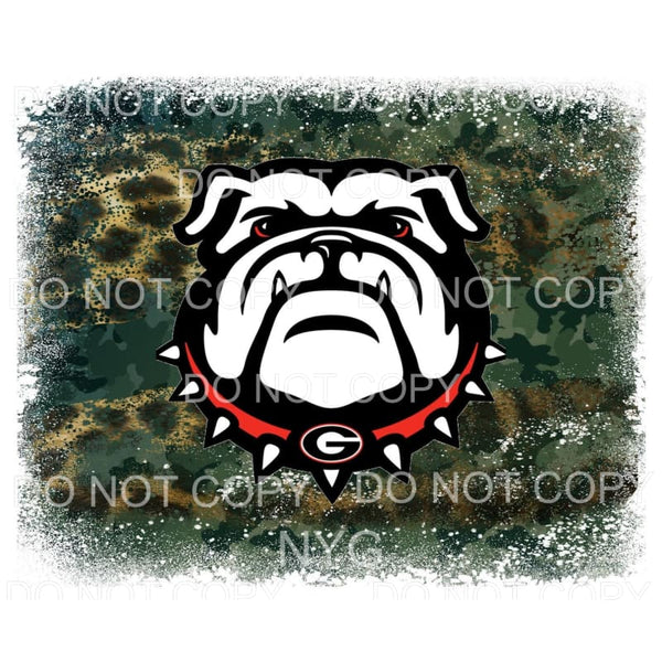 University Of Georgia Bulldogs Football Leopard Green Camo 