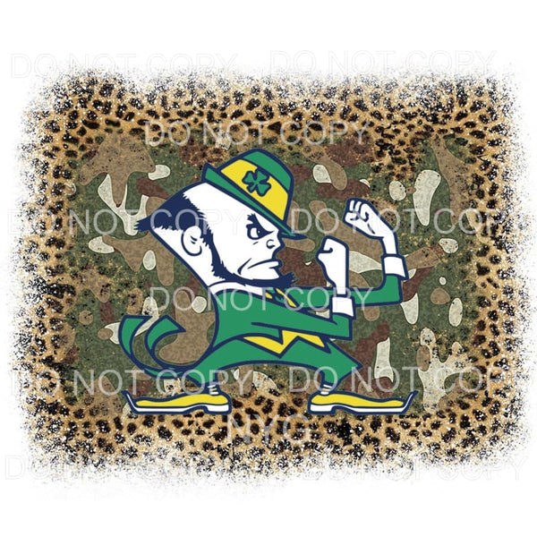 University of Notre Dame Fighting Irish Football Leopard 