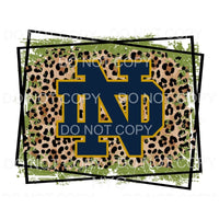 University of Notre Dame Fighting Irish Leopard Green Double