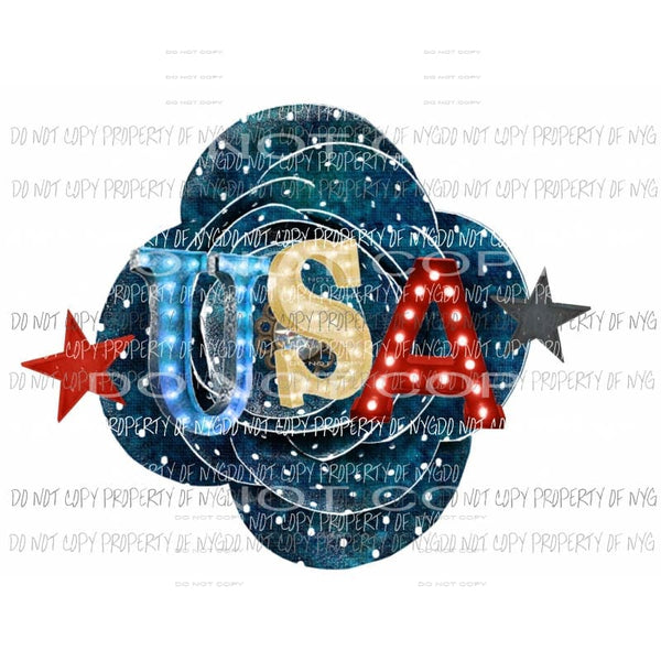 USA # 8 Sublimation transfers usa 4th of july america memorial labor day Heat Transfer