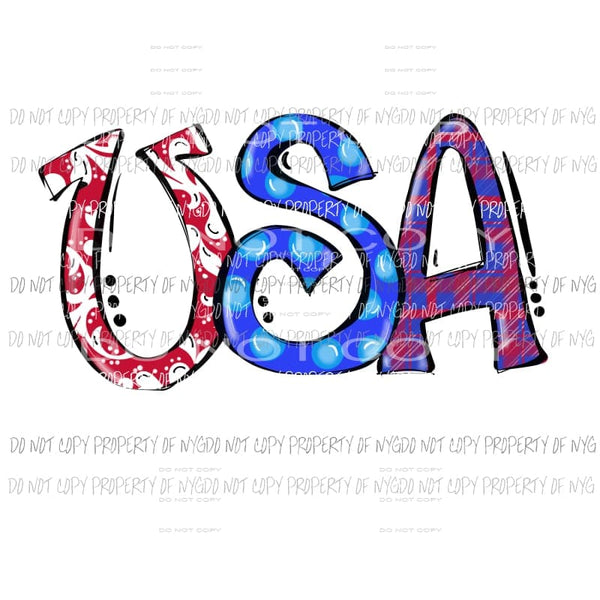 USA #8 Sublimation transfers Heat Transfer