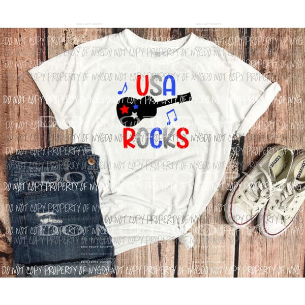 USA ROCKS Sublimation transfers Heat Transfer