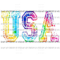 USA Tie Dye #3 Sublimation transfers Heat Transfer