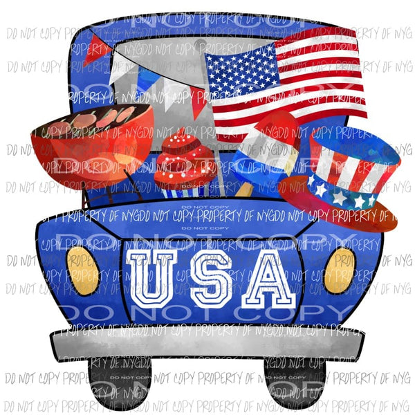 USA Truck # 5 Sublimation transfers Heat Transfer