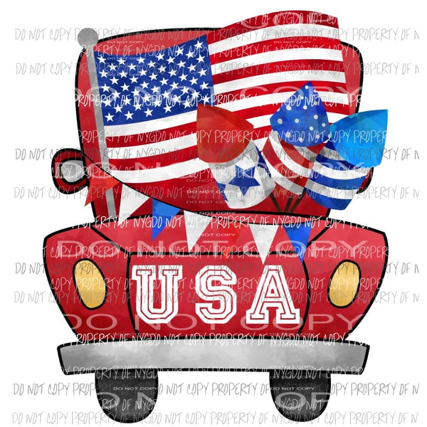 USA Truck # 6 Sublimation transfers Heat Transfer