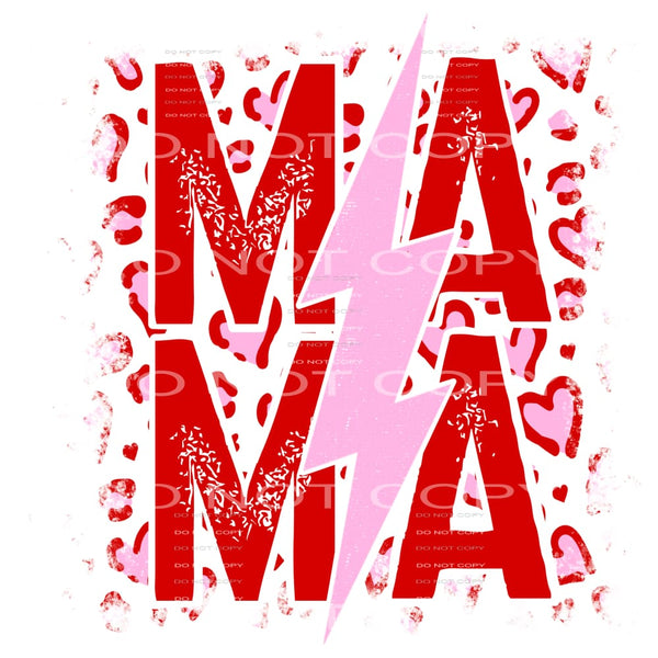 Valentine Mama # 2529 Sublimation transfers - Heat Transfer