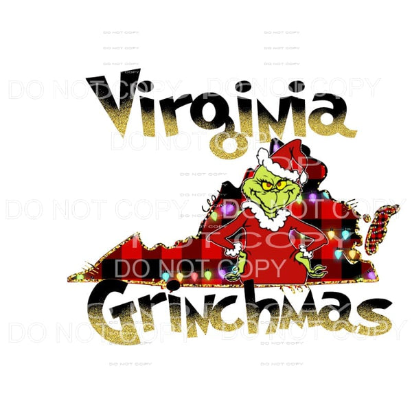 Virginia Grinchmas Sublimation transfers - Heat Transfer