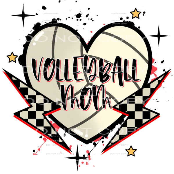 Volleyball Mom #4298 Sublimation transfers - Heat Transfer