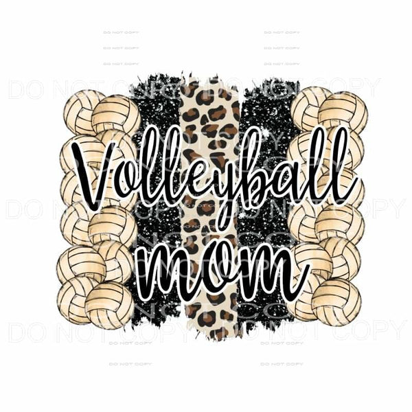 volleyball mom Brush Stroke # 749 Sublimation transfers - 