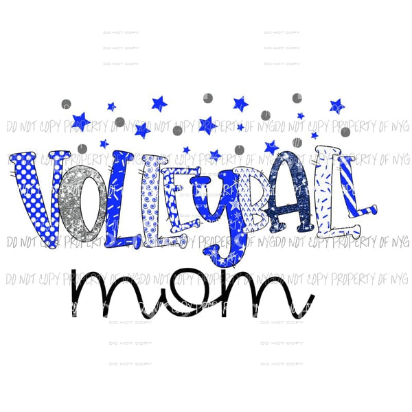 Vollyball Mom Sublimation transfers Heat Transfer