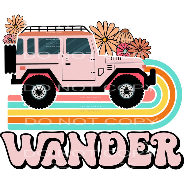 Wander #4540 Sublimation transfers - Heat Transfer Graphic