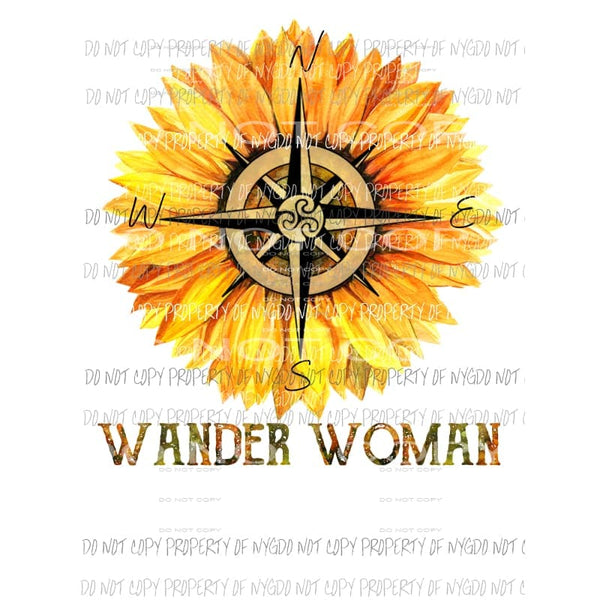 Wander Woman Sublimation transfers Heat Transfer