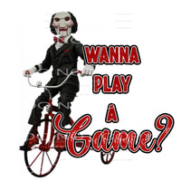 wanna play a game #7629 Sublimation transfers - Heat 