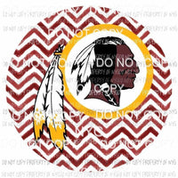 Washington Redskins chevron circle Sublimation transfers Heat Transfer