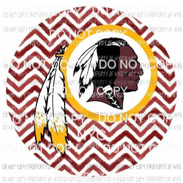 Washington Redskins chevron circle Sublimation transfers Heat Transfer