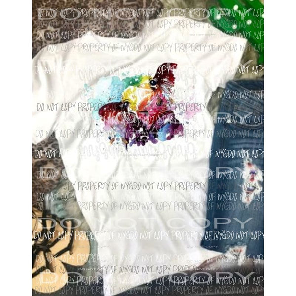 watercolor cow 1 sublimation transfer Heat Transfer