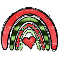 Watermelon Rainbow Heart Red Green Leopard Summer #2139 