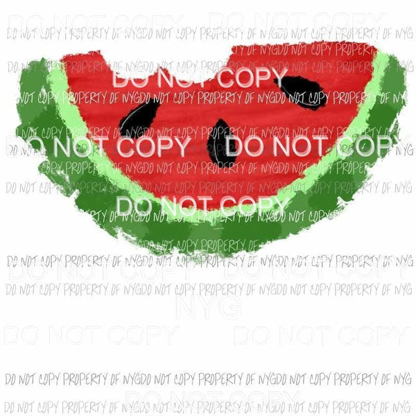 Watermelon slice red green Sublimation transfers Heat Transfer