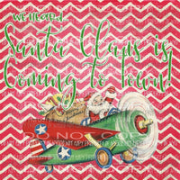 We heard santa claus is coming to town Sublimation transfers Heat Transfer