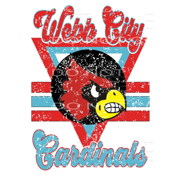 webb city cardinals # 10002 Sublimation transfers - Heat