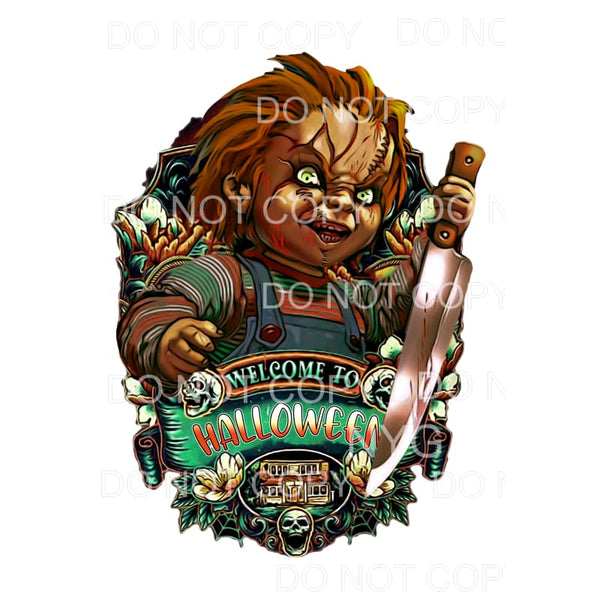 Welcome To Halloween Chucky Horror Movie Villain Sublimation