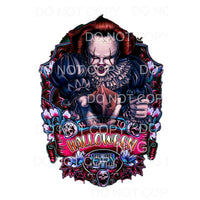 Welcome To Halloween Pennywise IT Sublimation transfers - 