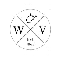 west virginia est 1863 # 10039 Sublimation transfers - Heat 