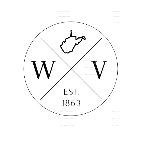 west virginia est 1863 # 10039 Sublimation transfers - Heat 